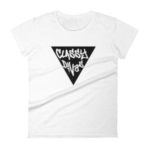 Women's short sleeve Classy Divas Triangle Logo